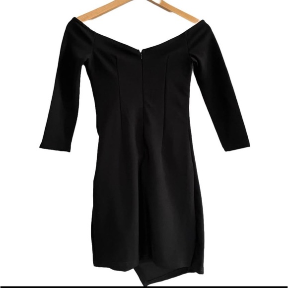 Lulus Little Black Dress Bodycon Mini Off The Shoulder Size XS - Picture 11 of 12
